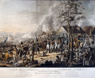 Szene nach der Schlacht von Waterloo, 18. Juni 1815